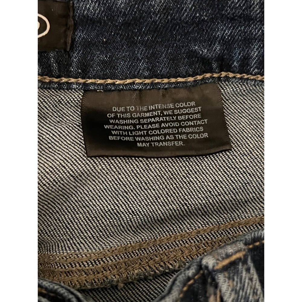 Buffalo Barrel Leg Casual 5-Pocket Jeans Dark Wash High Rise Size 10 Blue - Picture 5 of 5
